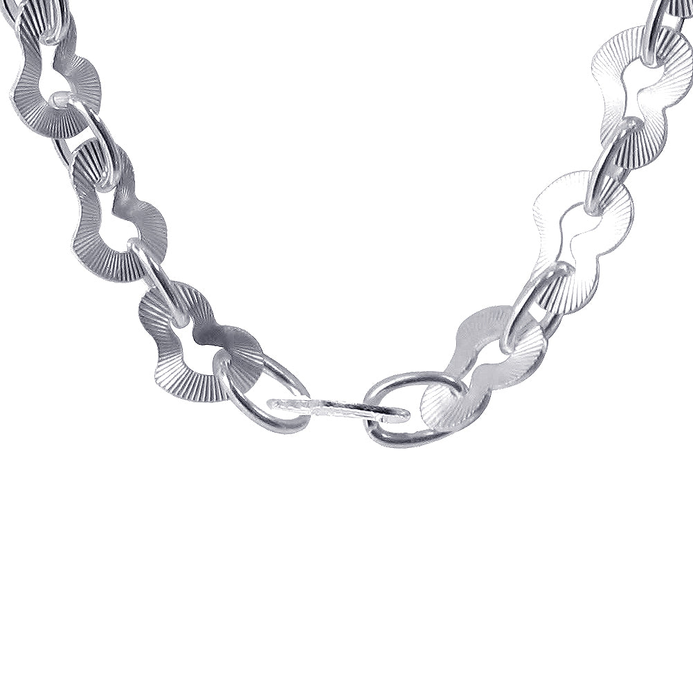 925 Sterling Silver Cute Little Open Love Hearts Necklace - Gem Avenue