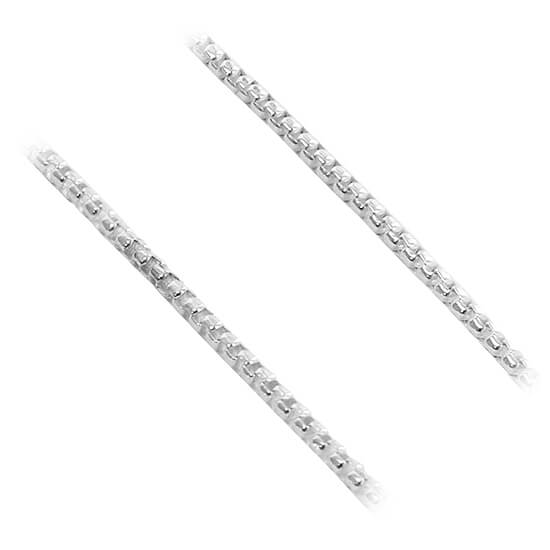 925 Sterling Silver Adjustable Round Box Chain Necklace - Gem Avenue