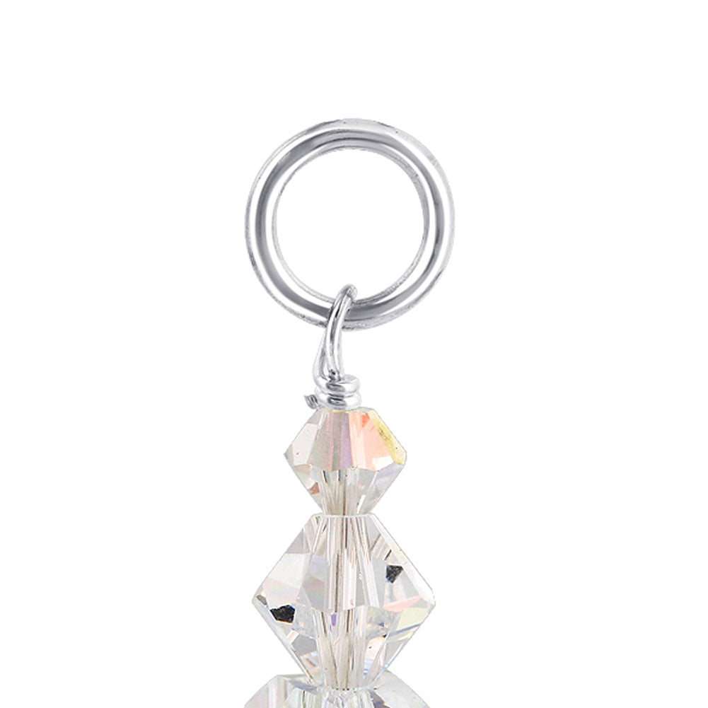 Clear AB Austrian Crystal Sterling Silver Pendant - Gem Avenue