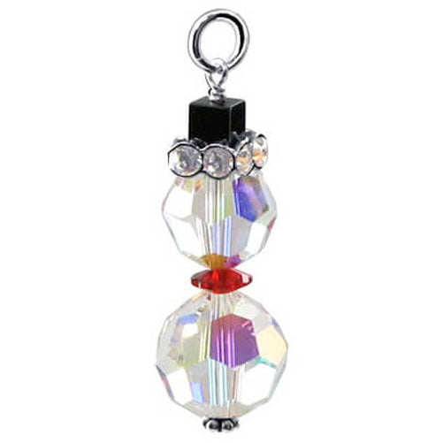 Multifaceted Austrian Crystal Sterling Silver Charm pendant - Gem Avenue