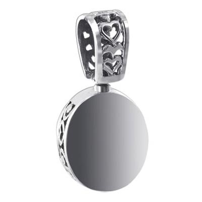 Oval Reversible 925 Sterling Silver Pendant - Gem Avenue