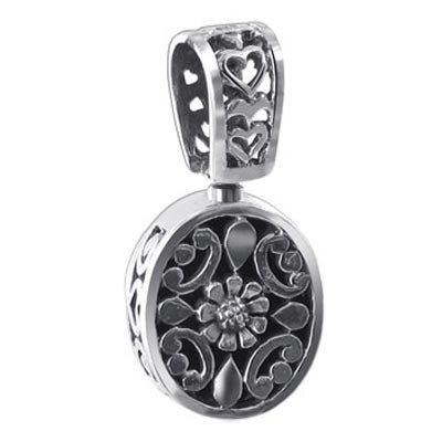 Oval Reversible 925 Sterling Silver Pendant - Gem Avenue