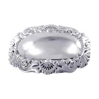 Floral Design Buckle Shape Sterling Silver Slide Pendant - Gem Avenue