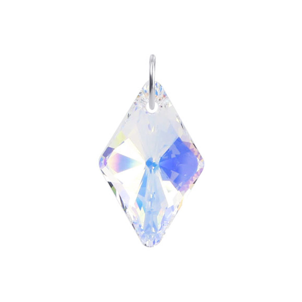 .925 Sterling Silver Pendant with Multifaceted Austrian Crystals