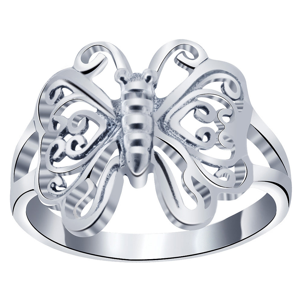 Sterling Silver Butterfly Ring