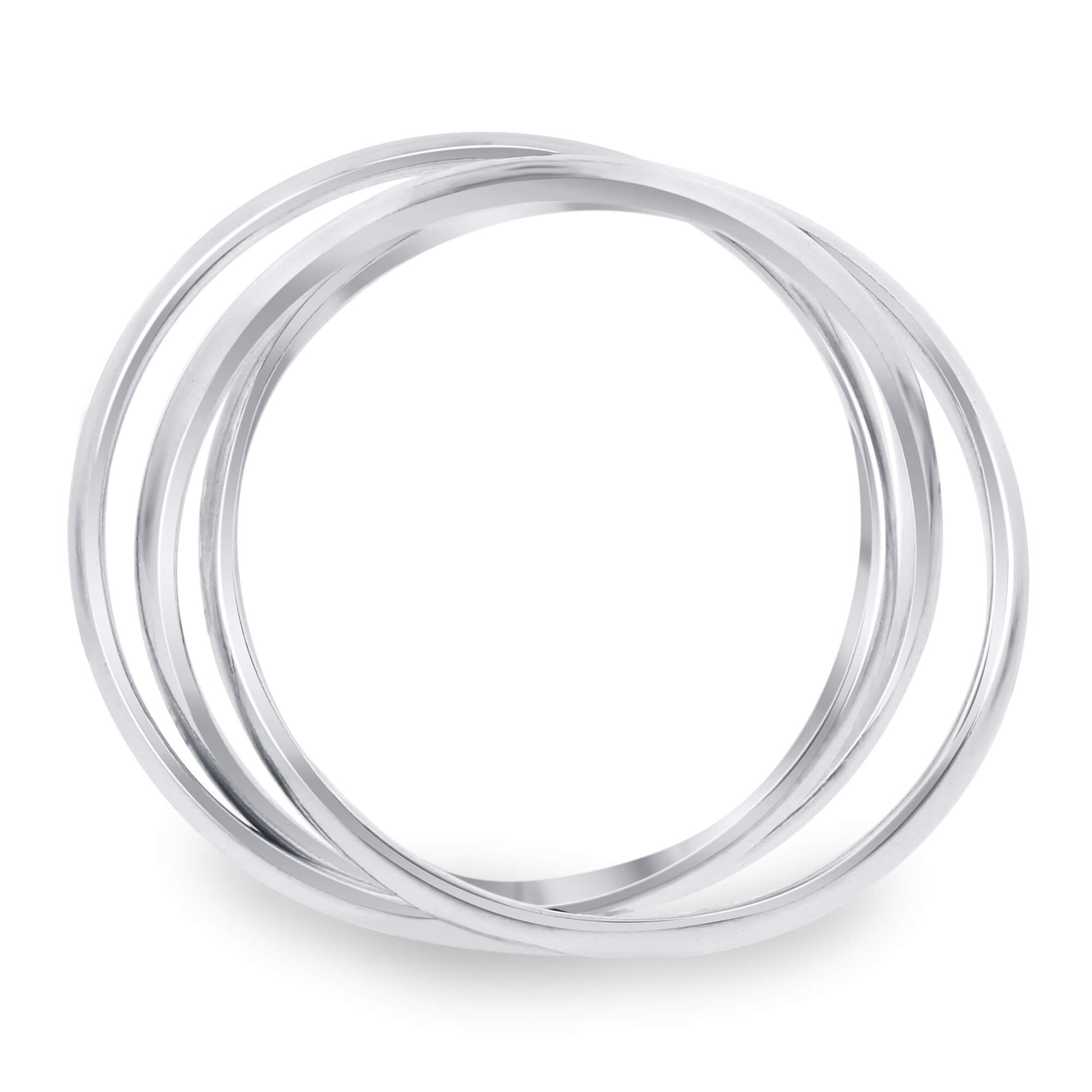 925 Sterling Silver Triple Band Women's Thumb Ring - Gem Avenue