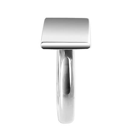 925 Sterling Silver Rectangular Engravable Ring - Gem Avenue