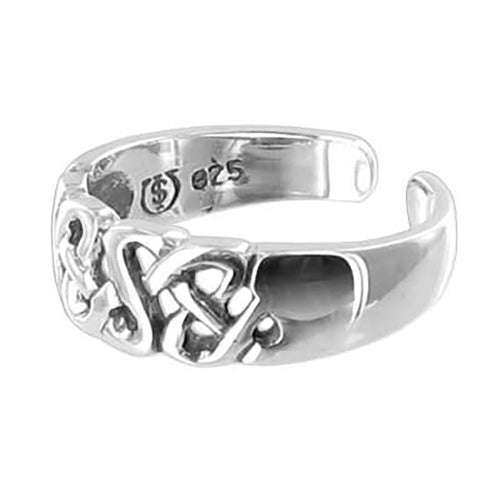 925 Sterling Silver Celtic Toe Ring - Gem Avenue