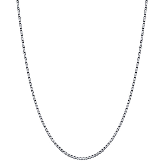 Italian 925 Sterling Silver Box Link Chain Necklace - Gem Avenue
