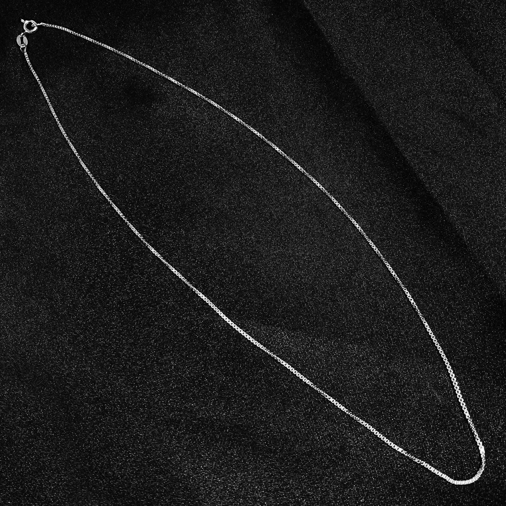 Italian 925 Sterling Silver Sturdy Box Link Chain Necklace - Gem Avenue
