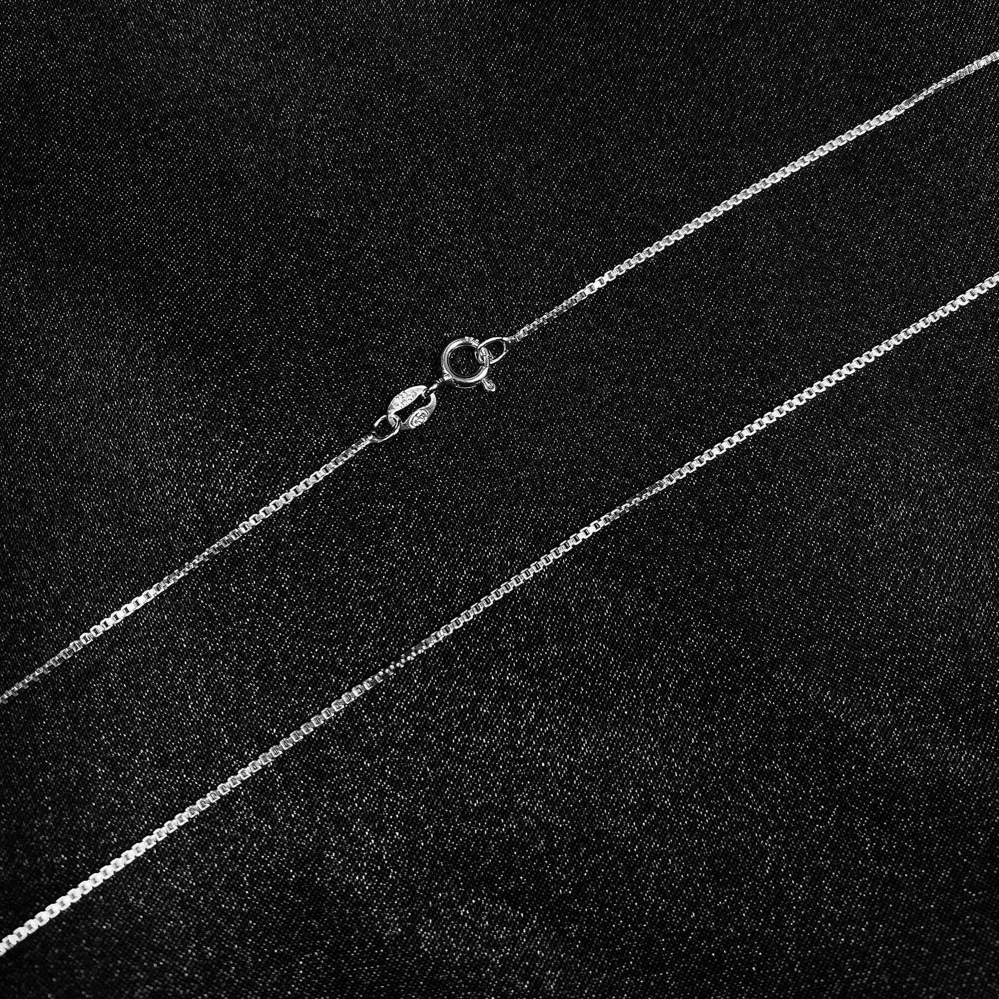 Italian 925 Sterling Silver Sturdy Box Link Chain Necklace - Gem Avenue