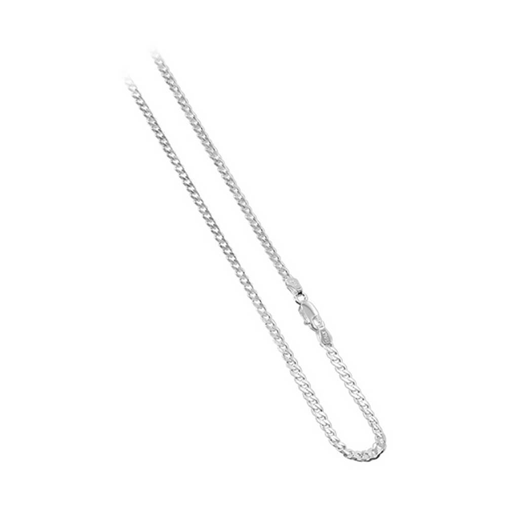 Italian 925 Sterling Silver Curb/Cuban Chain Necklace - Gem Avenue