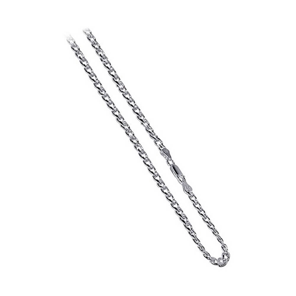 Italian 925 Sterling Silver Curb/Cuban Chain Necklace - Gem Avenue