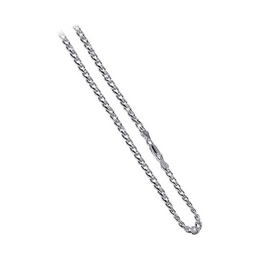 Italian 925 Sterling Silver Curb/Cuban Chain Necklace - Gem Avenue