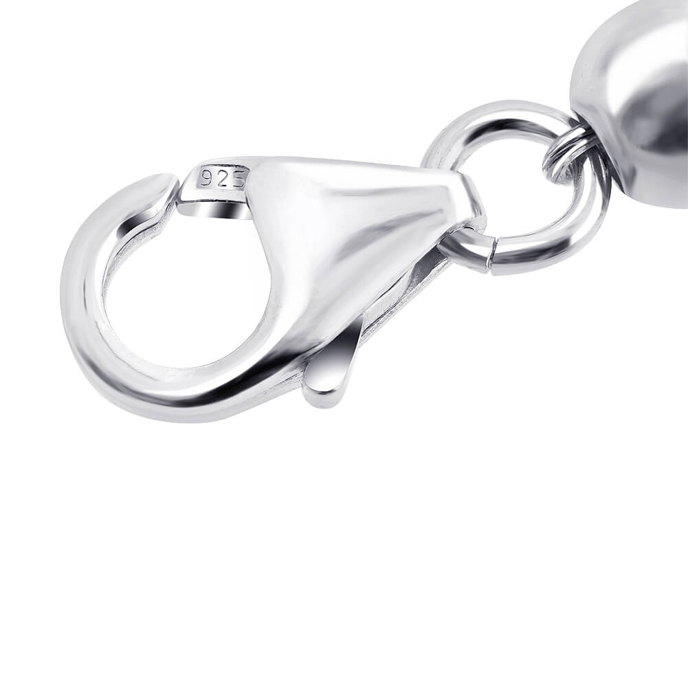 Clear AB Ball Austrian Crystals 925 Sterling Silver Handmade Bracelet - Gem Avenue