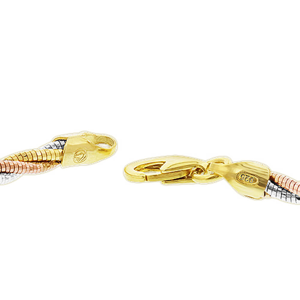 925 Sterling Silver Rope Chain Bracelet with Lobster Clasp - Gem Avenue