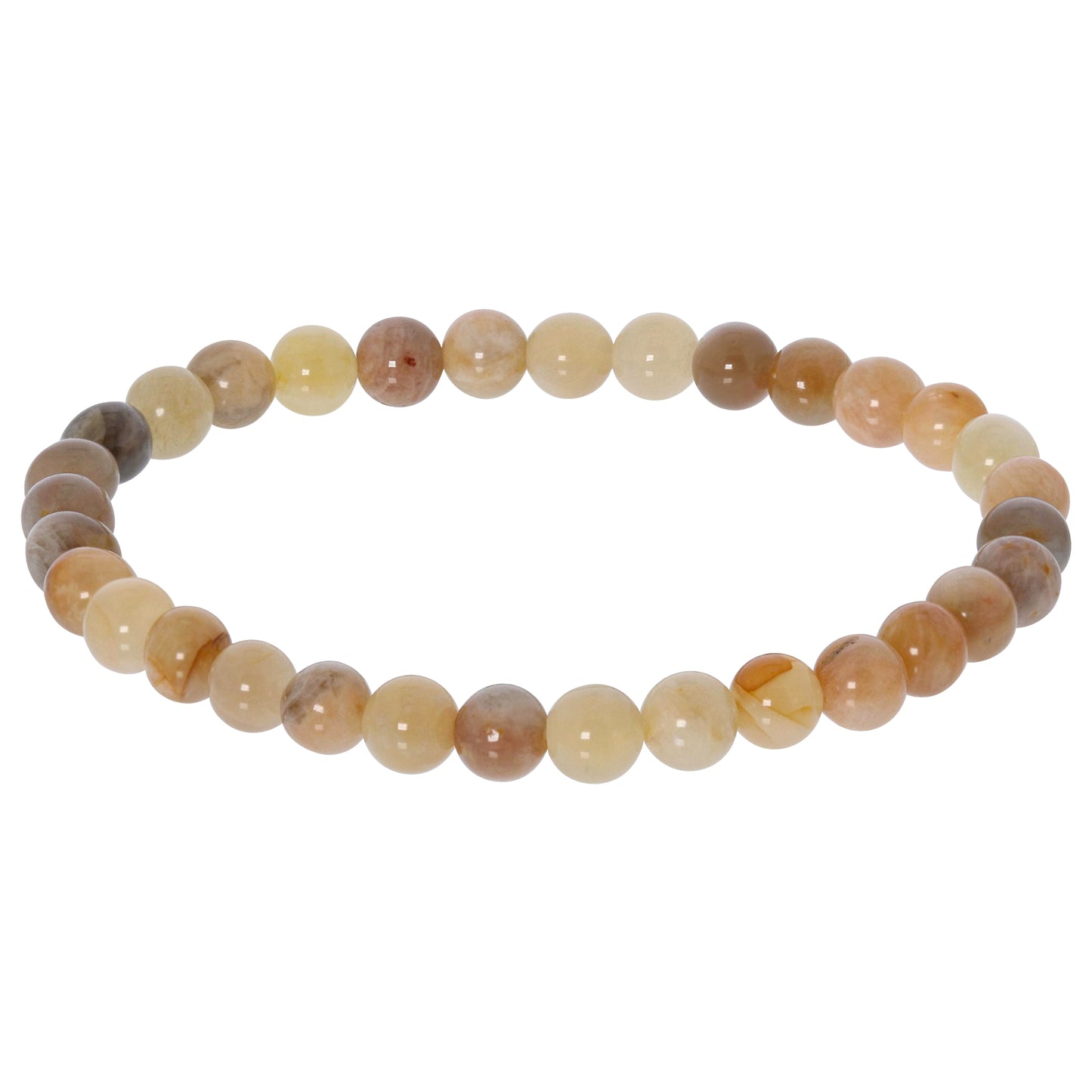 Moonstone 10mm Round Beads Handmade Stretch Unisex Bracelets-Gem Avenue