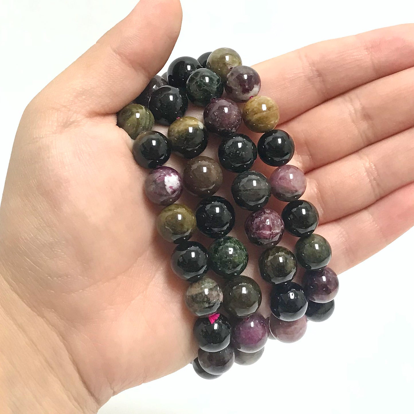Tourmaline Beads Handmade Stretchable Unisex Bracelets - Gem Avenue
