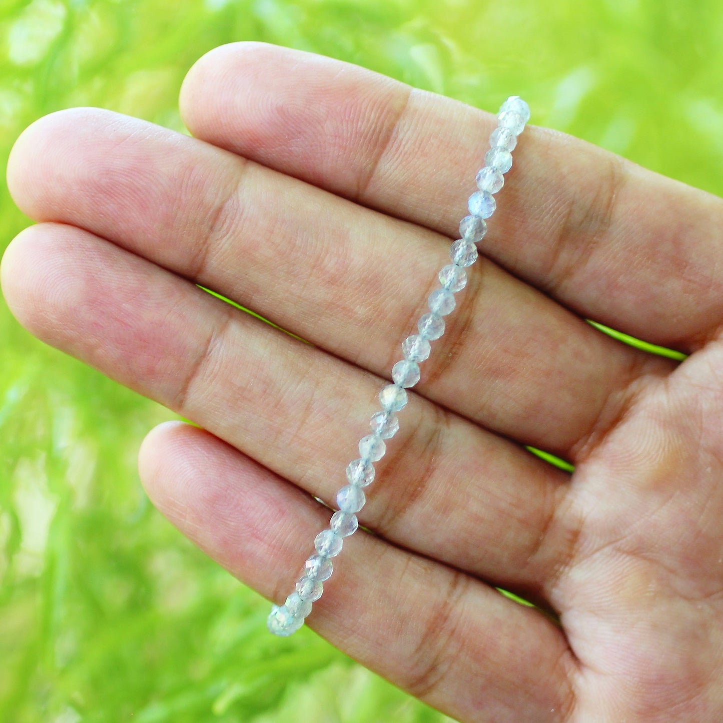 Natural Labradorite Beads 925 Silver Clasp Gemstone Bracelets - Gem Avenue