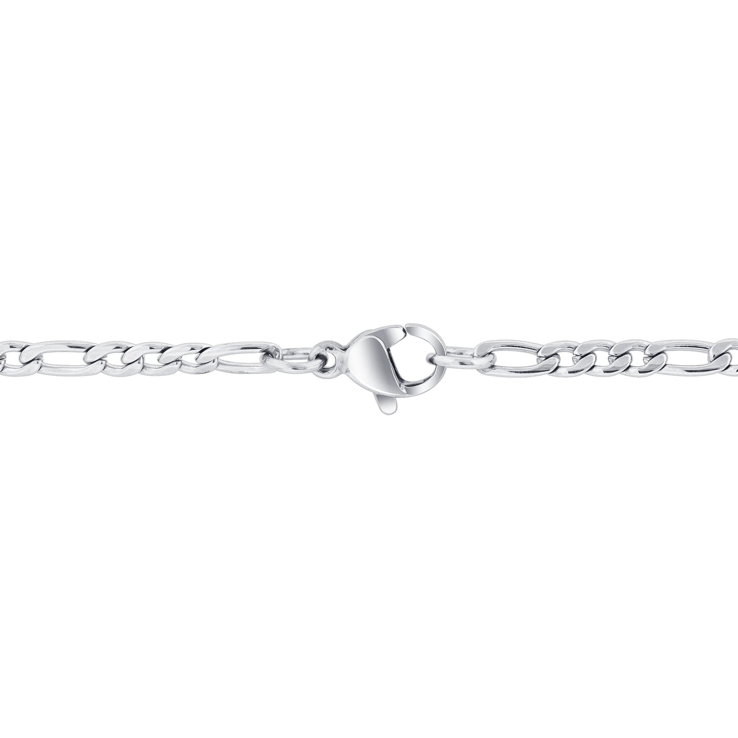 Stainless Steel Figaro Chain Necklace - Gem Avenue