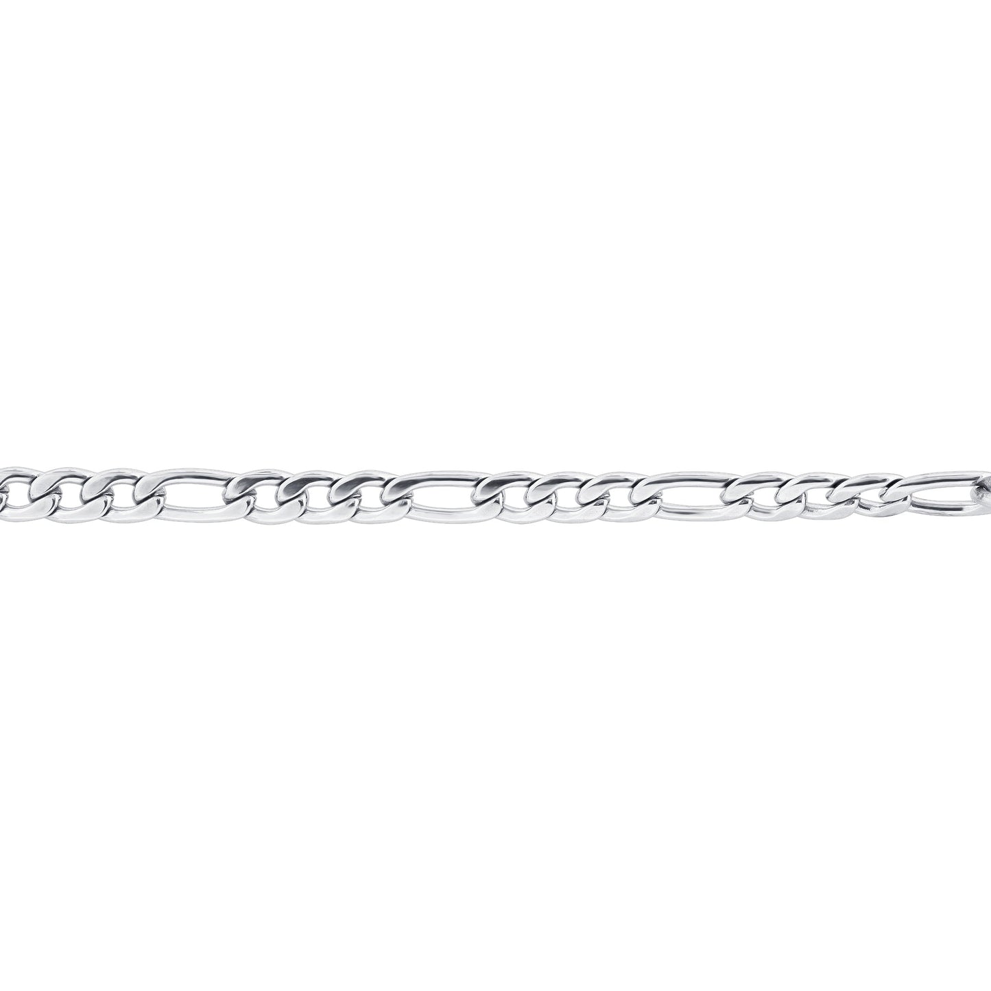 Stainless Steel Figaro Chain Necklace - Gem Avenue