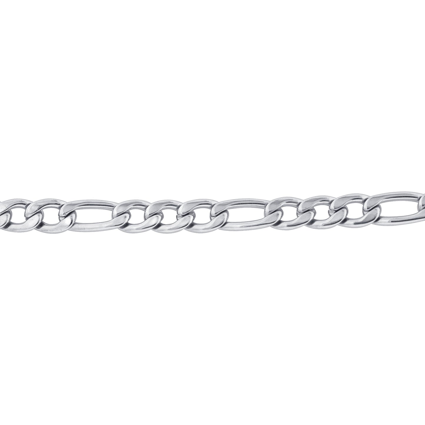 Stainless Steel Figaro Chain Necklace - Gem Avenue