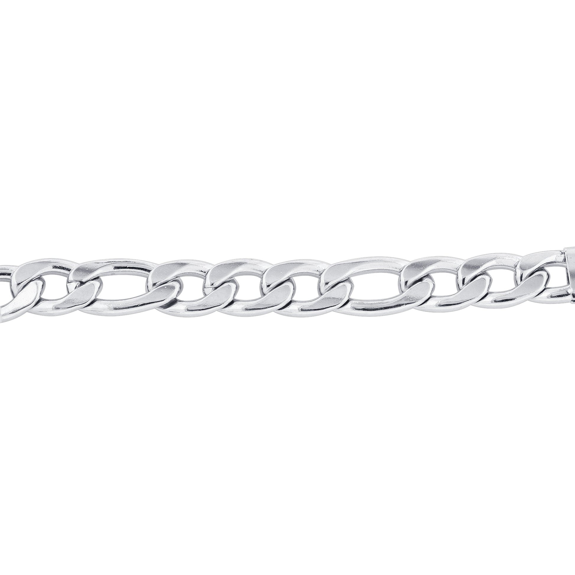 Men's Stainless Steel Figaro Chain Necklace - Gem Avenue