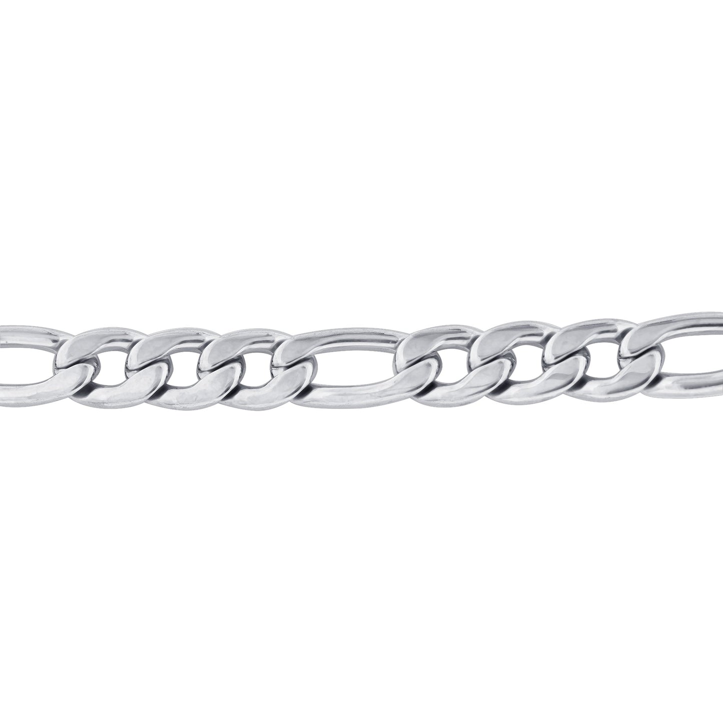 Men's Stainless Steel Figaro Chain Necklace - Gem Avenue