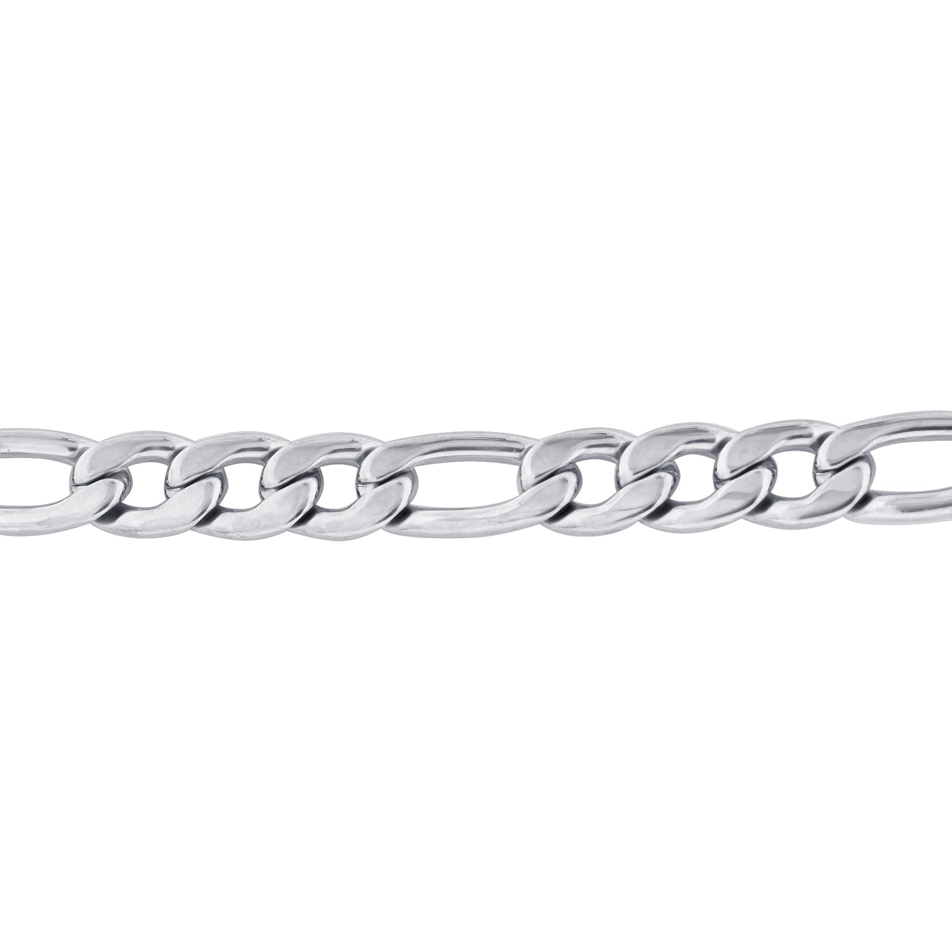 Men's Stainless Steel Figaro Chain Necklace - Gem Avenue