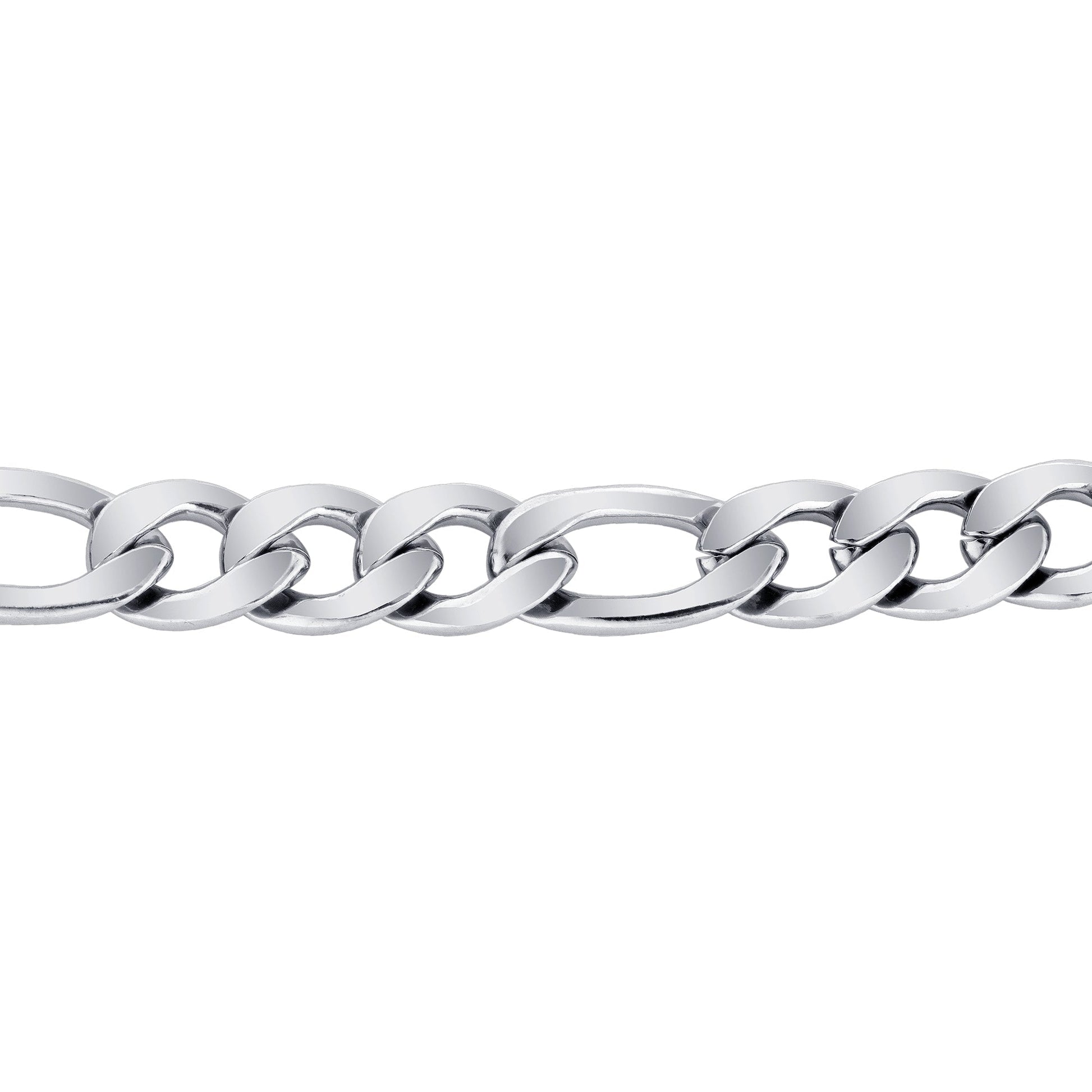 Men's Stainless Steel Figaro Chain Necklace - Gem Avenue