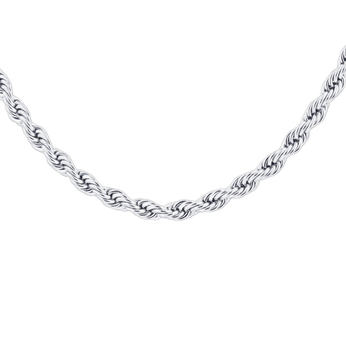 Stainless Steel Rope Chain Necklace - Gem Avenue
