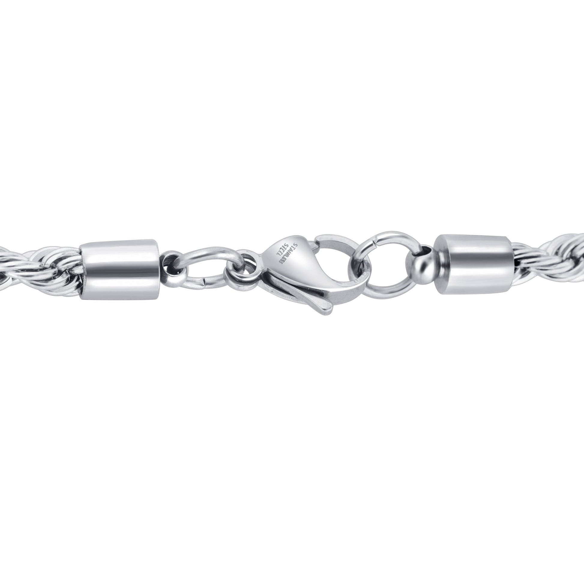 Stainless Steel Rope Chain Necklace - Gem Avenue