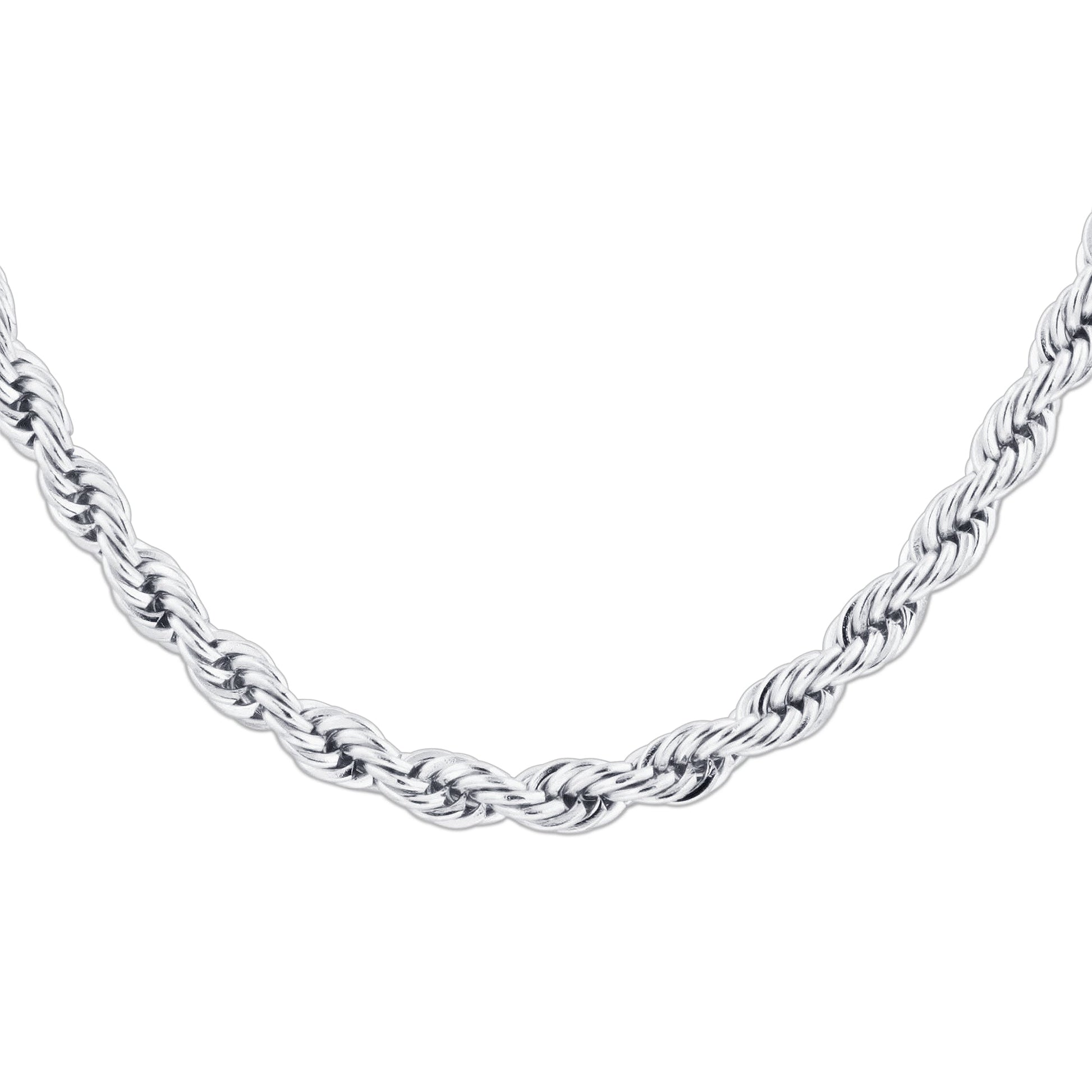 Men's Stainless Steel Rope Chain Necklace - Gem Avenue