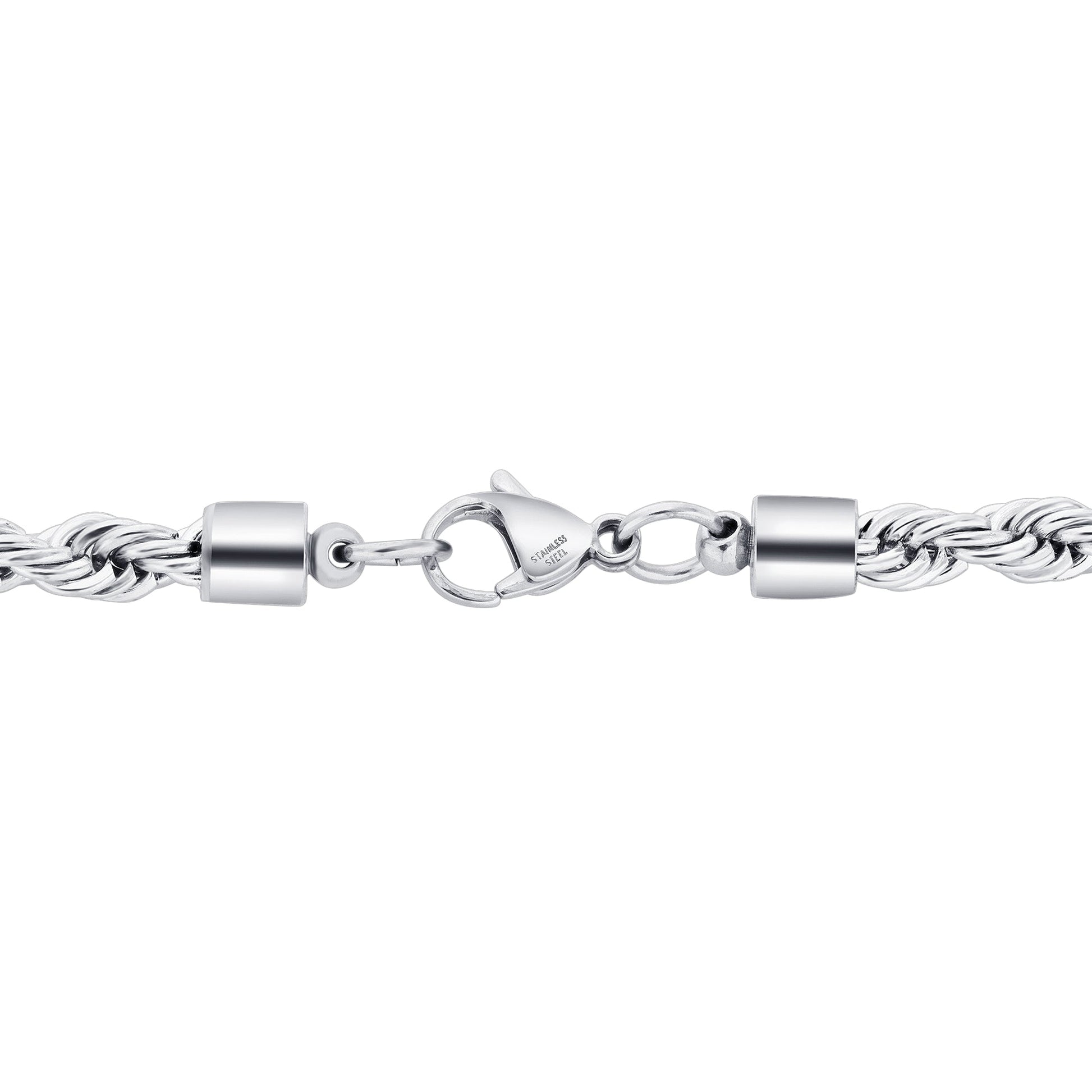 Men's Stainless Steel Rope Chain Necklace - Gem Avenue