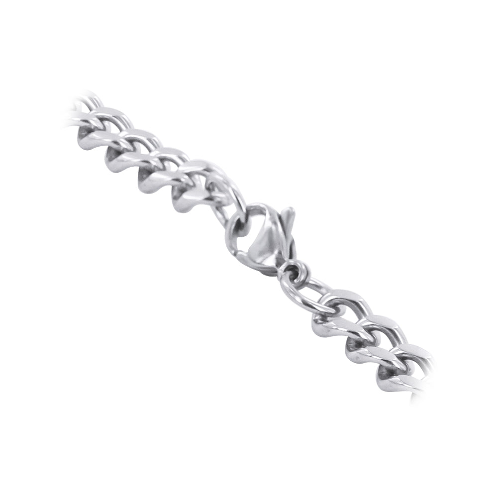 Men's Stainless Steel wide Curb Link Chain Necklace - Gem Avenue
