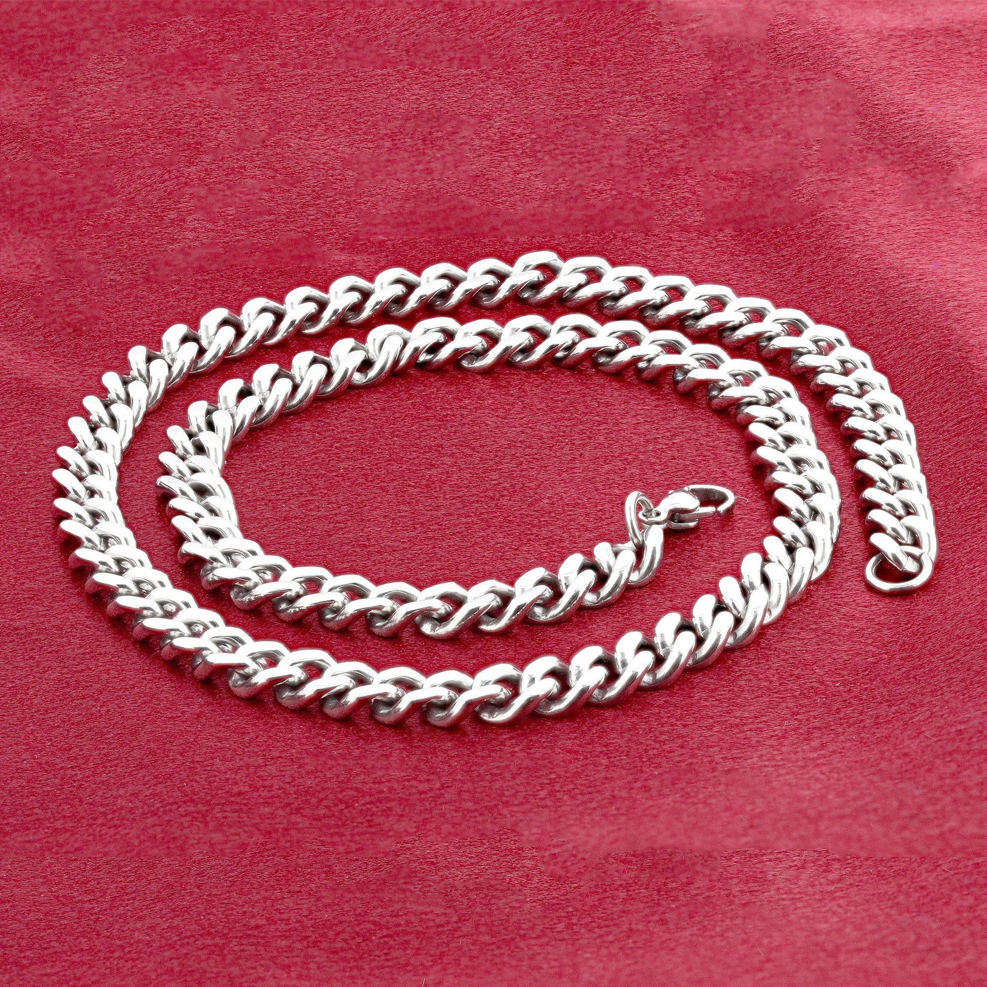Men's Stainless Steel Curb Chain Necklace - Gem Avenue