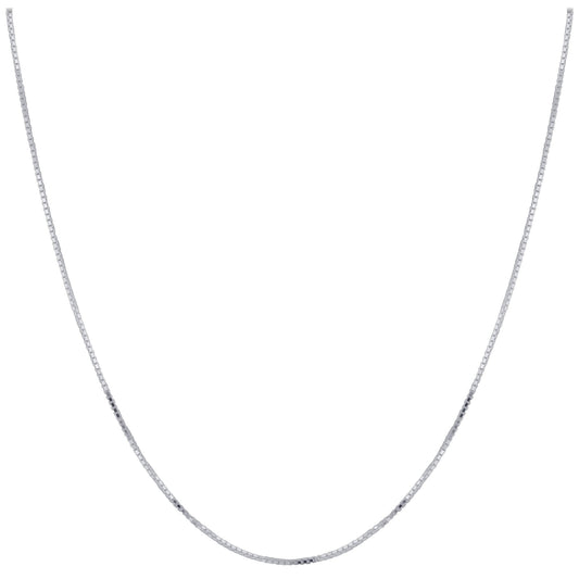 925 Sterling Silver Box Chain Necklace with Lobster Clasp - Gem Avenue Wholesalesilver
