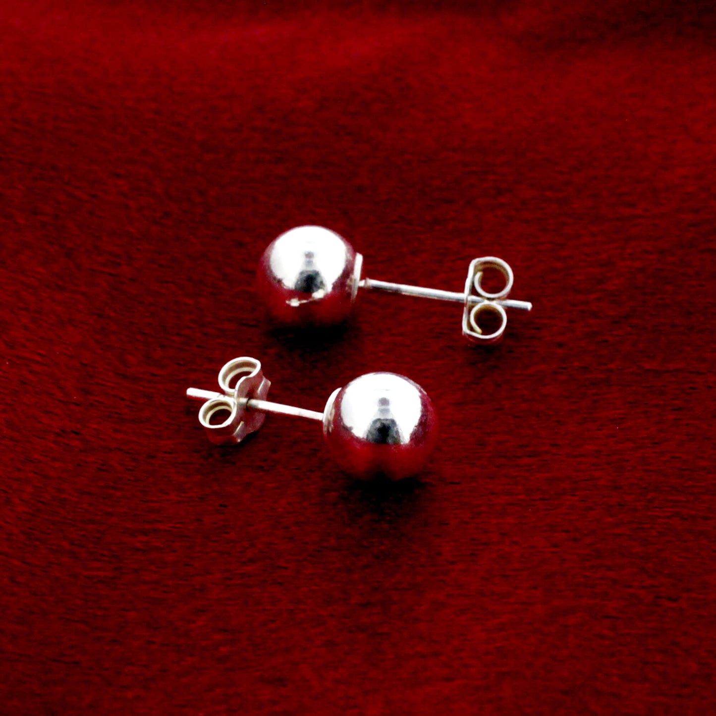 925 Sterling Silver Ball Post Back Stud Earrings - Gem Avenue