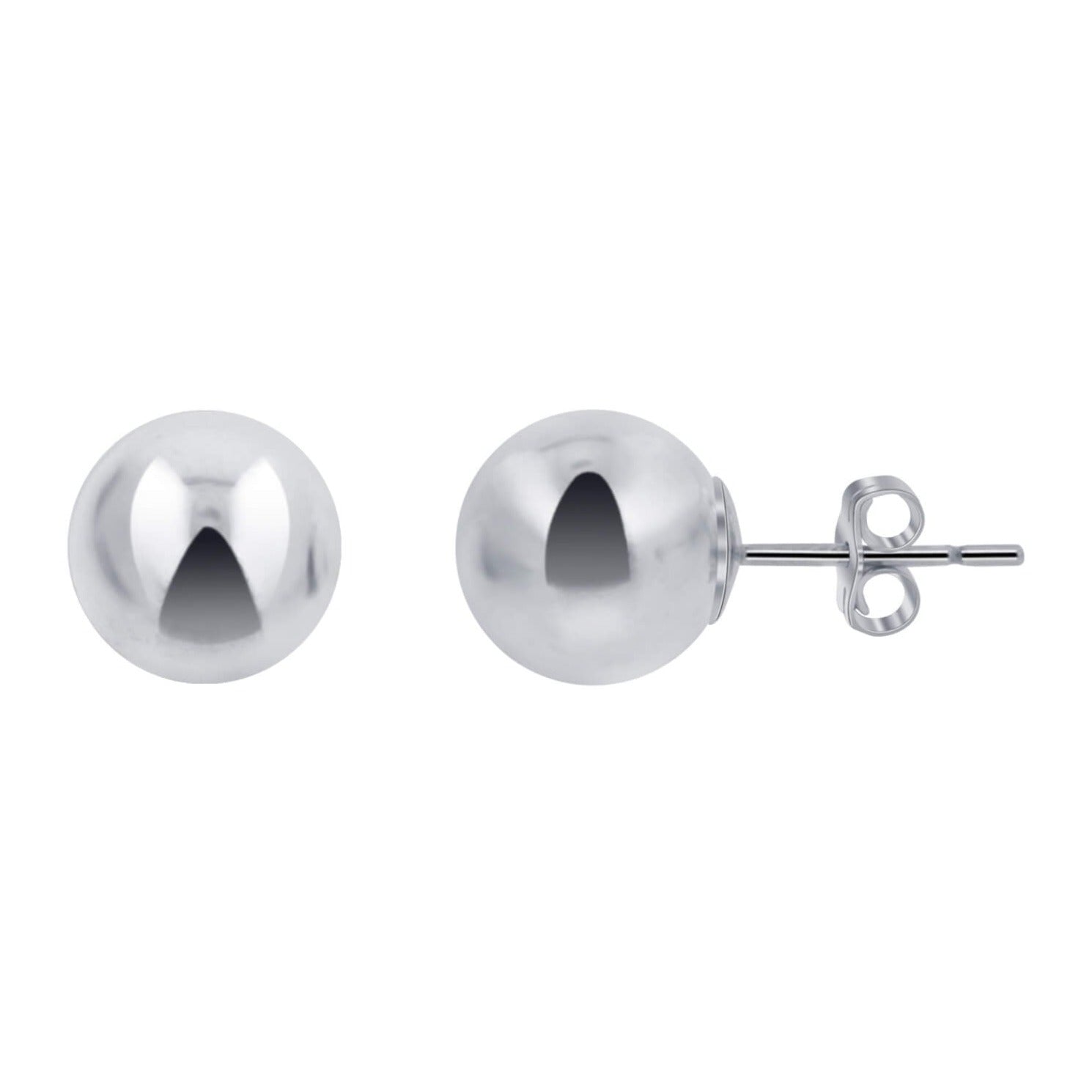 925 Sterling Silver Ball Post back Stud Earrings - Gem Avenue