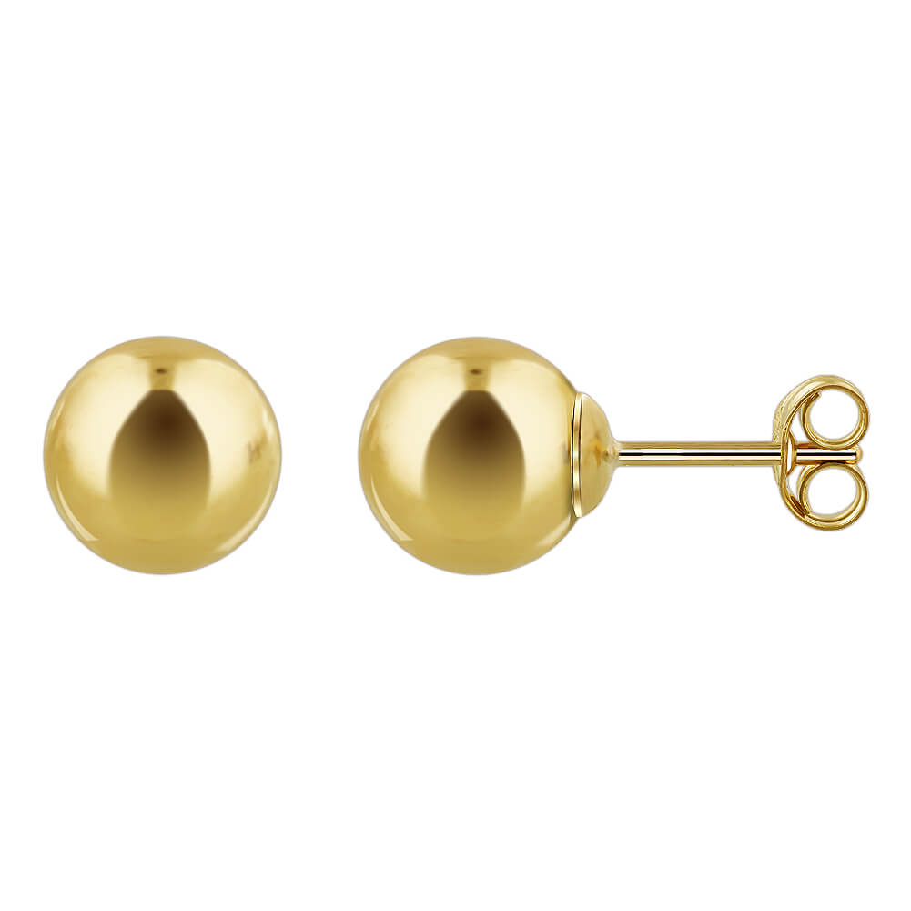 14k Gold filled Ball Post Back Stud Earrings - Gem Avenue