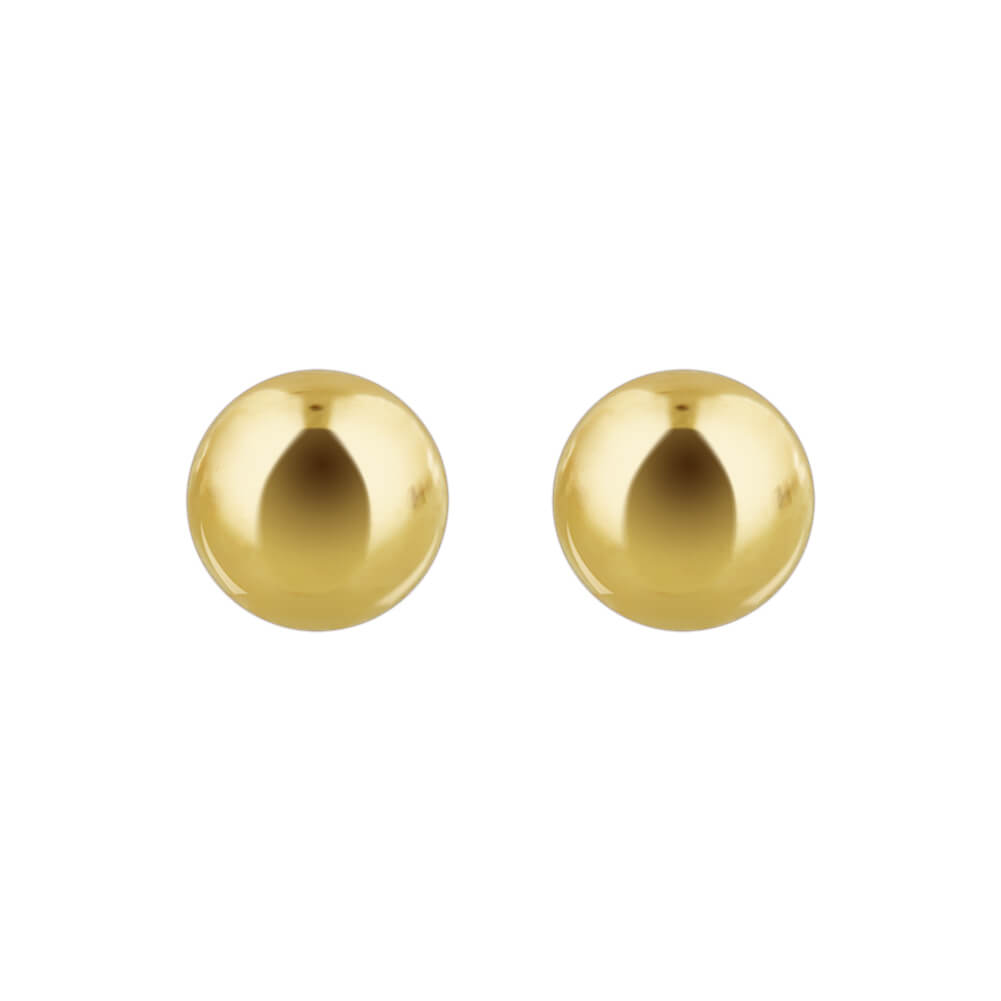 14k Gold filled Ball Post Back Stud Earrings - Gem Avenue