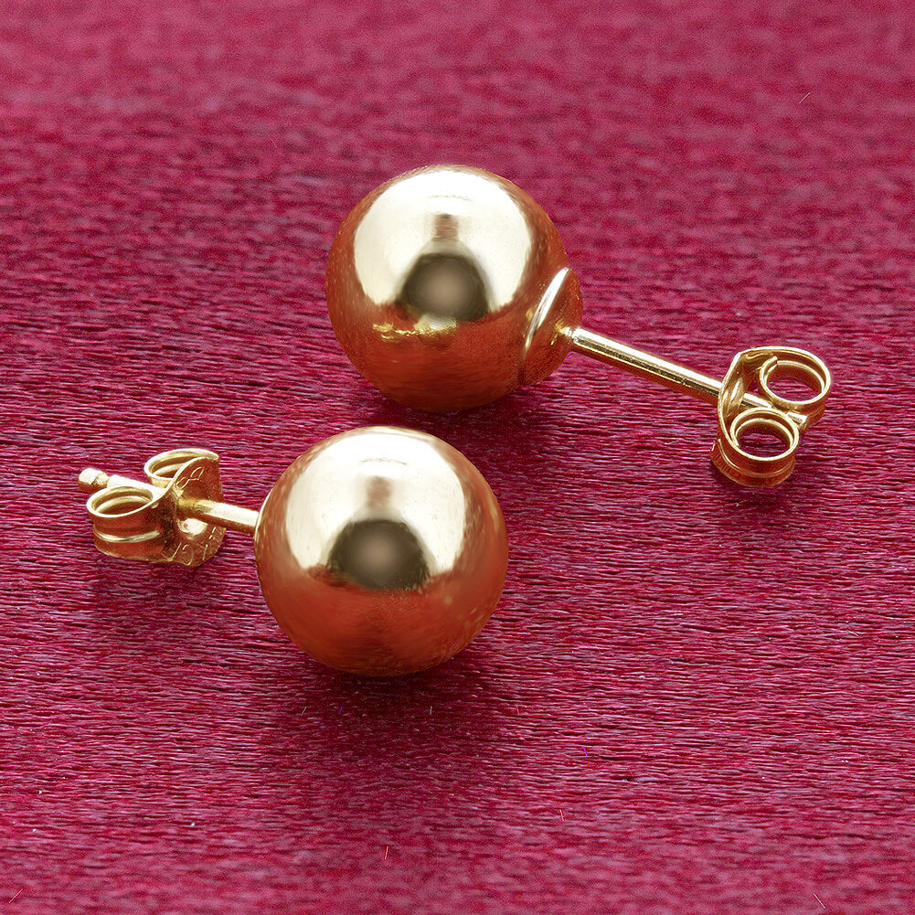 14k Gold filled Ball Post Back Stud Earrings - Gem Avenue