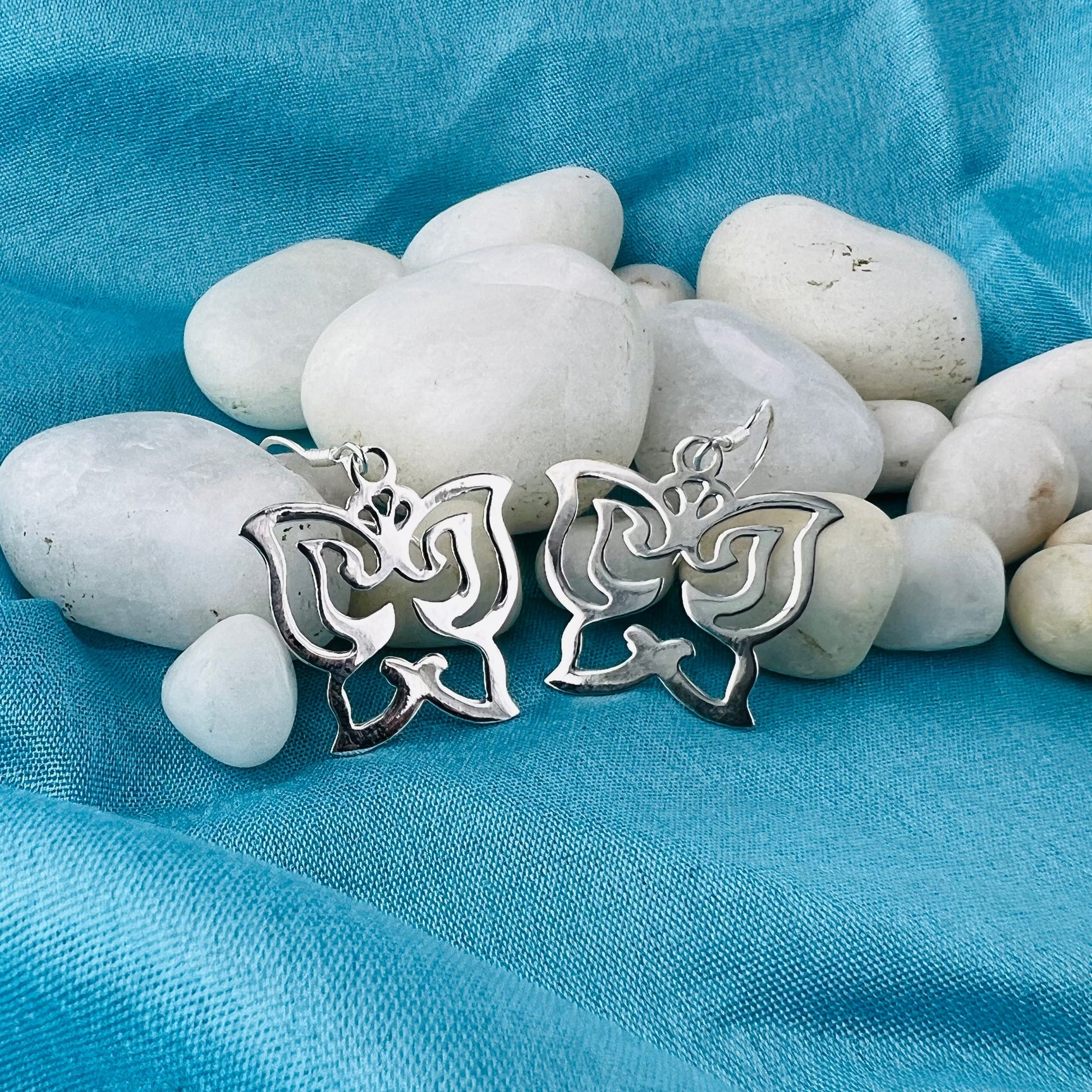 925 Sterling Silver Plain Hollow Out Flying Butterfly Hook Dangle Earrings for Women - Gem Avenue