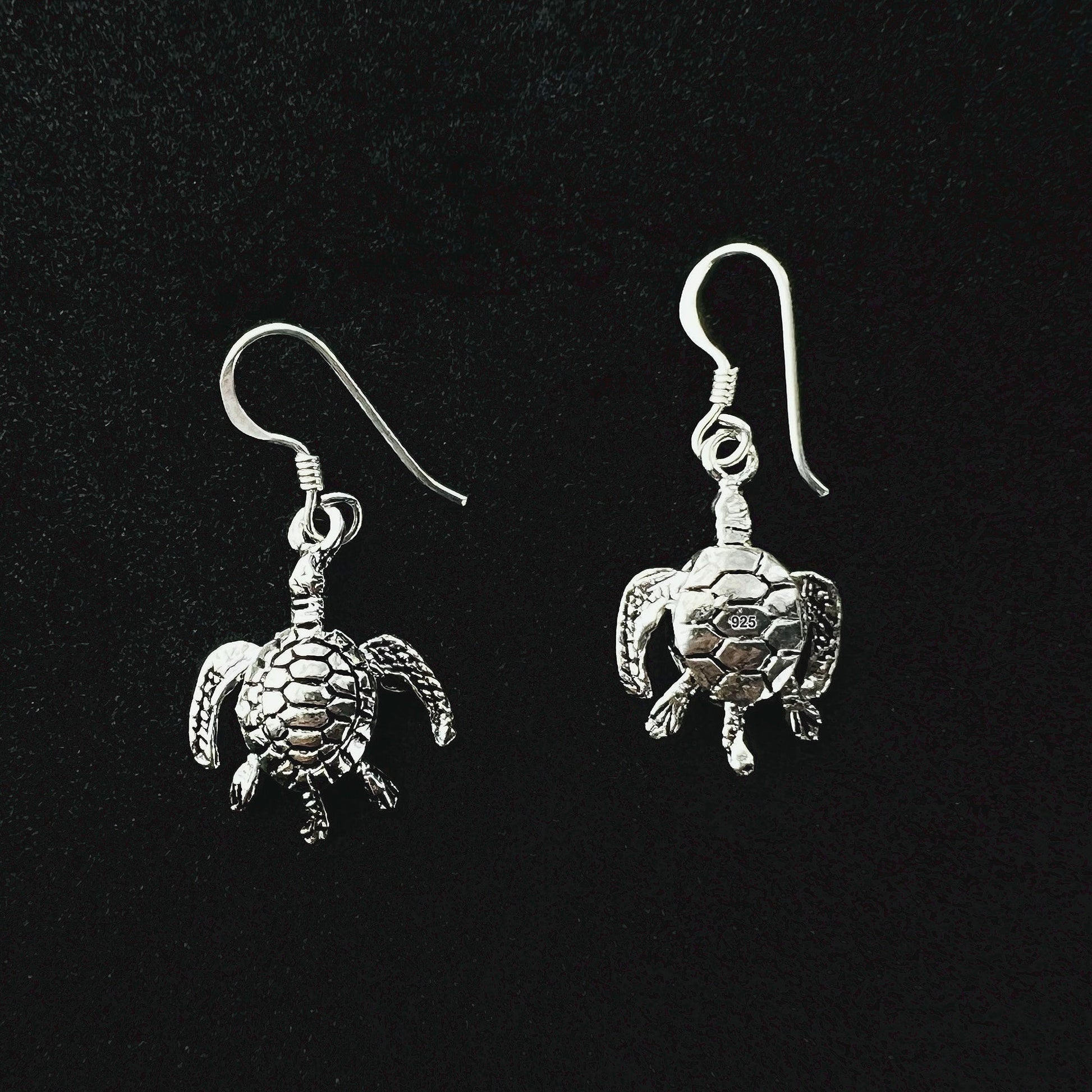 Moving Sea Turtle 925 Sterling Silver Hook Dangle Earrings for Women - Gem Avenue - Gem Avenue