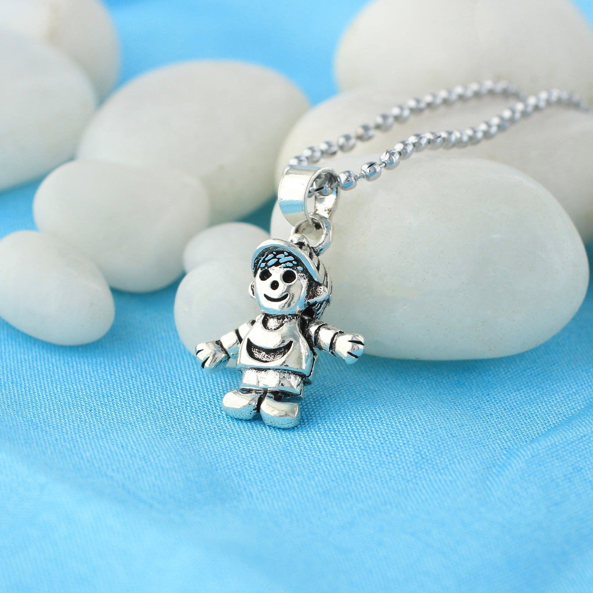 925 Sterling Silver Boy Pendant - Gem Avenue