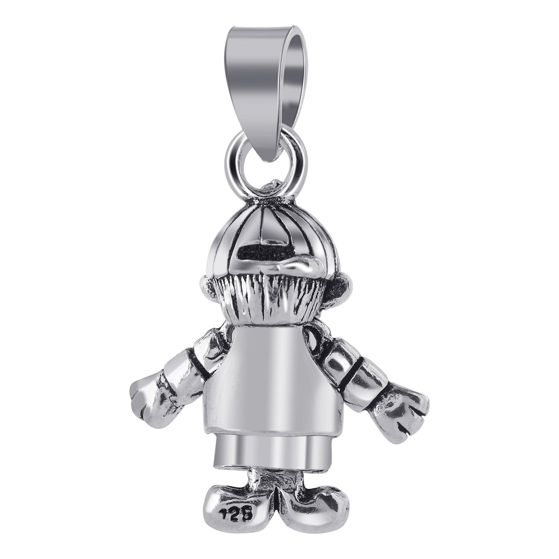 925 Sterling Silver Boy Pendant - Gem Avenue