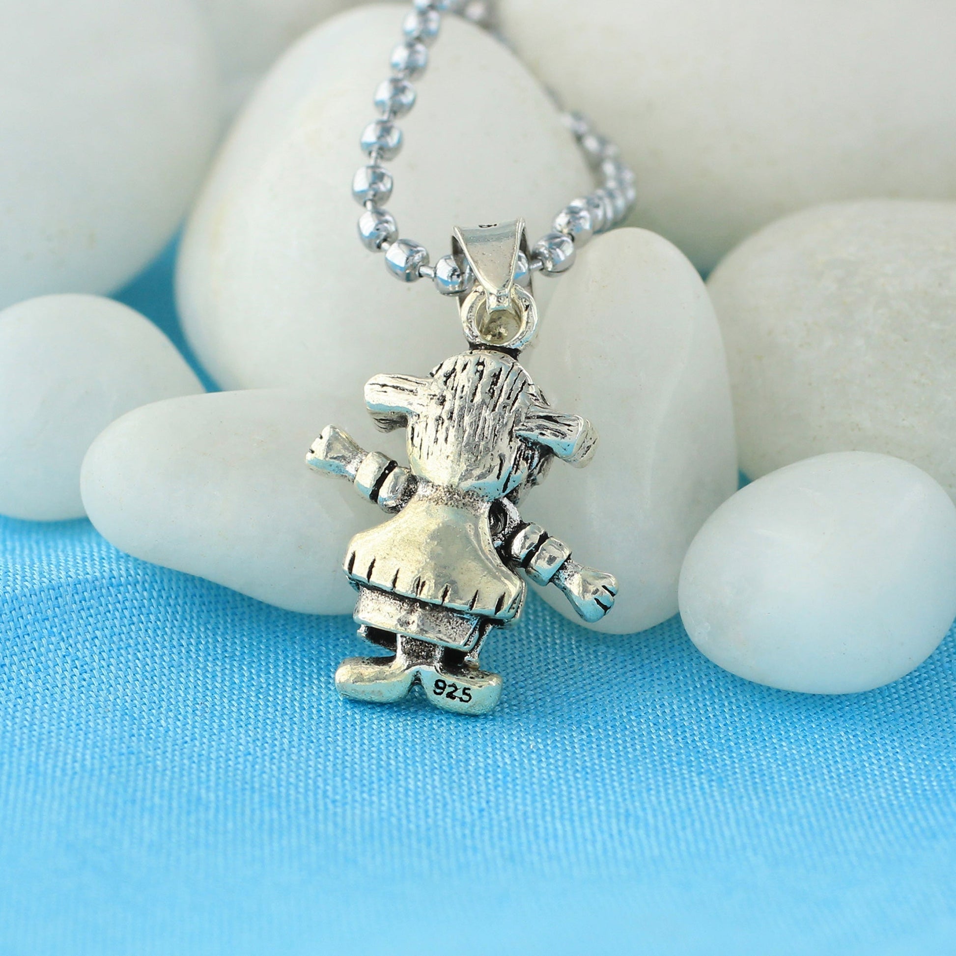 925 Sterling Silver Girl Pendant girl friend - Gem Avenue