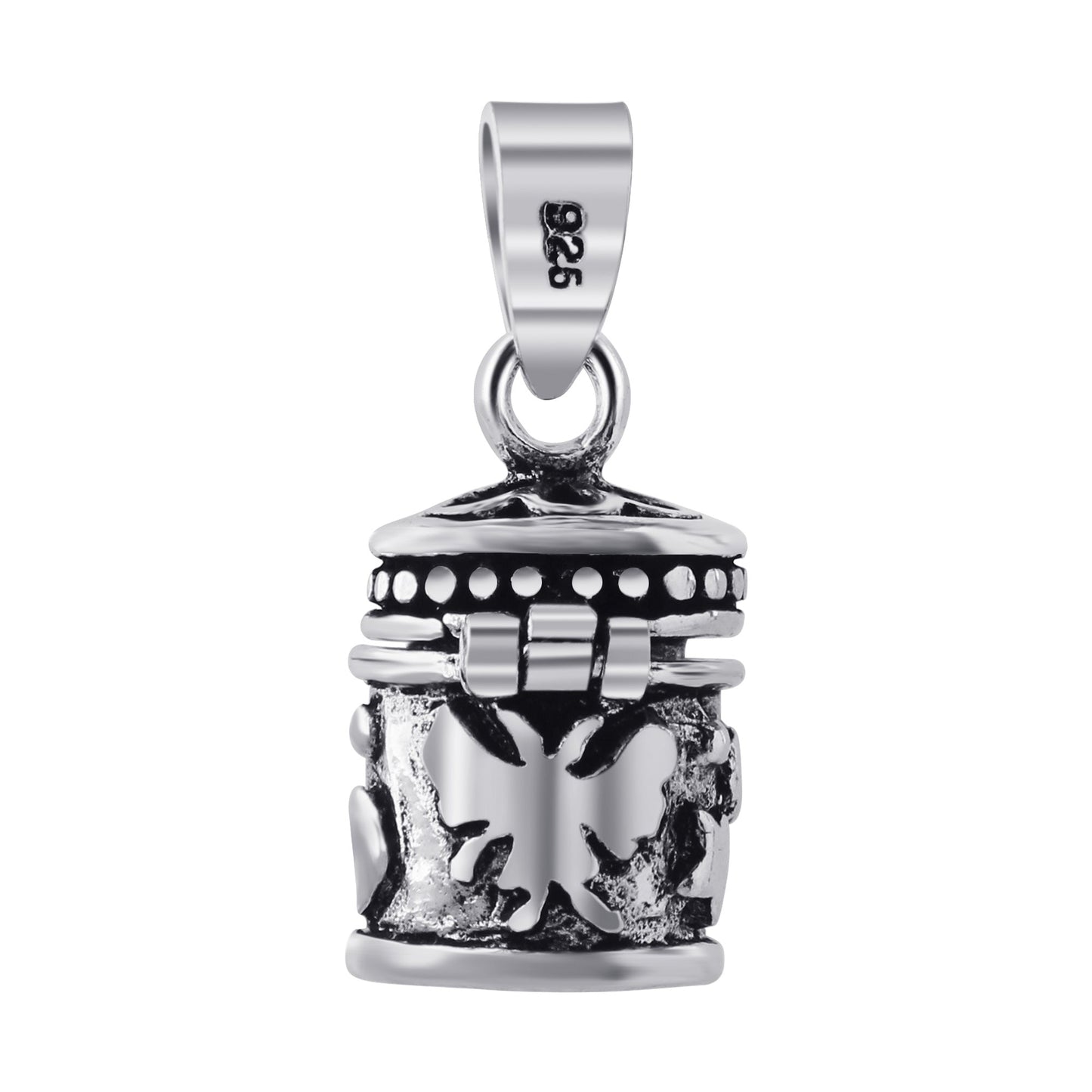 925 Sterling Silver Prayer Box Pendant - Gem Avenue