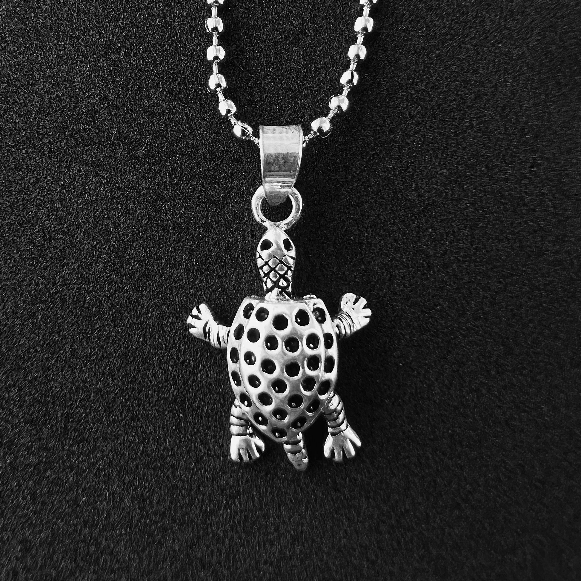 925 Sterling Silver Sea Turtle Pendant Animal - Gem Avenue