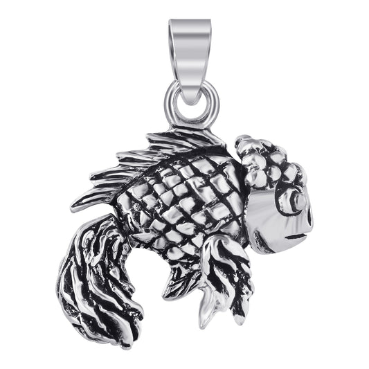 925 Sterling Silver Fish Pendant - Gem Avenue